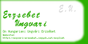 erzsebet ungvari business card