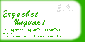 erzsebet ungvari business card